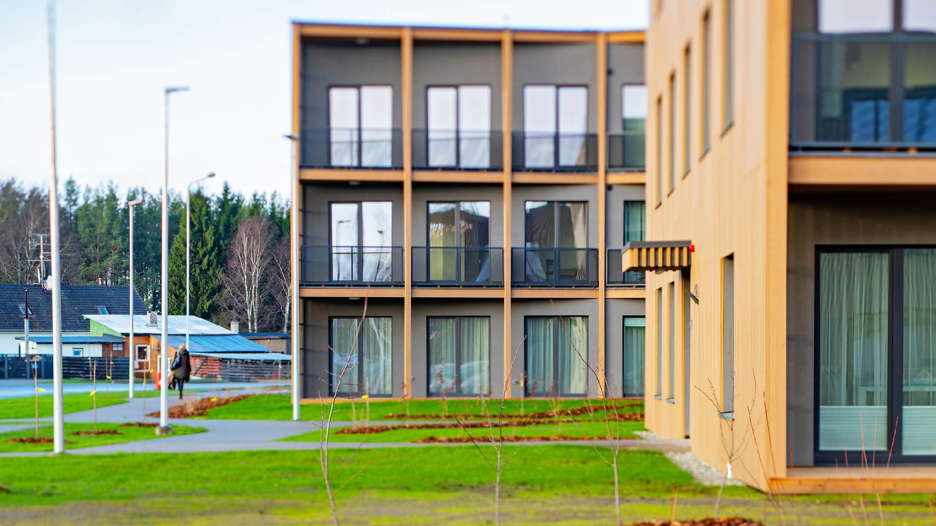 Vana-Peetri apartment houses in Peetri — courtyard elevation